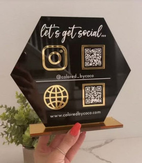 استند رومیزی شش ضلعی اسکن QRcode